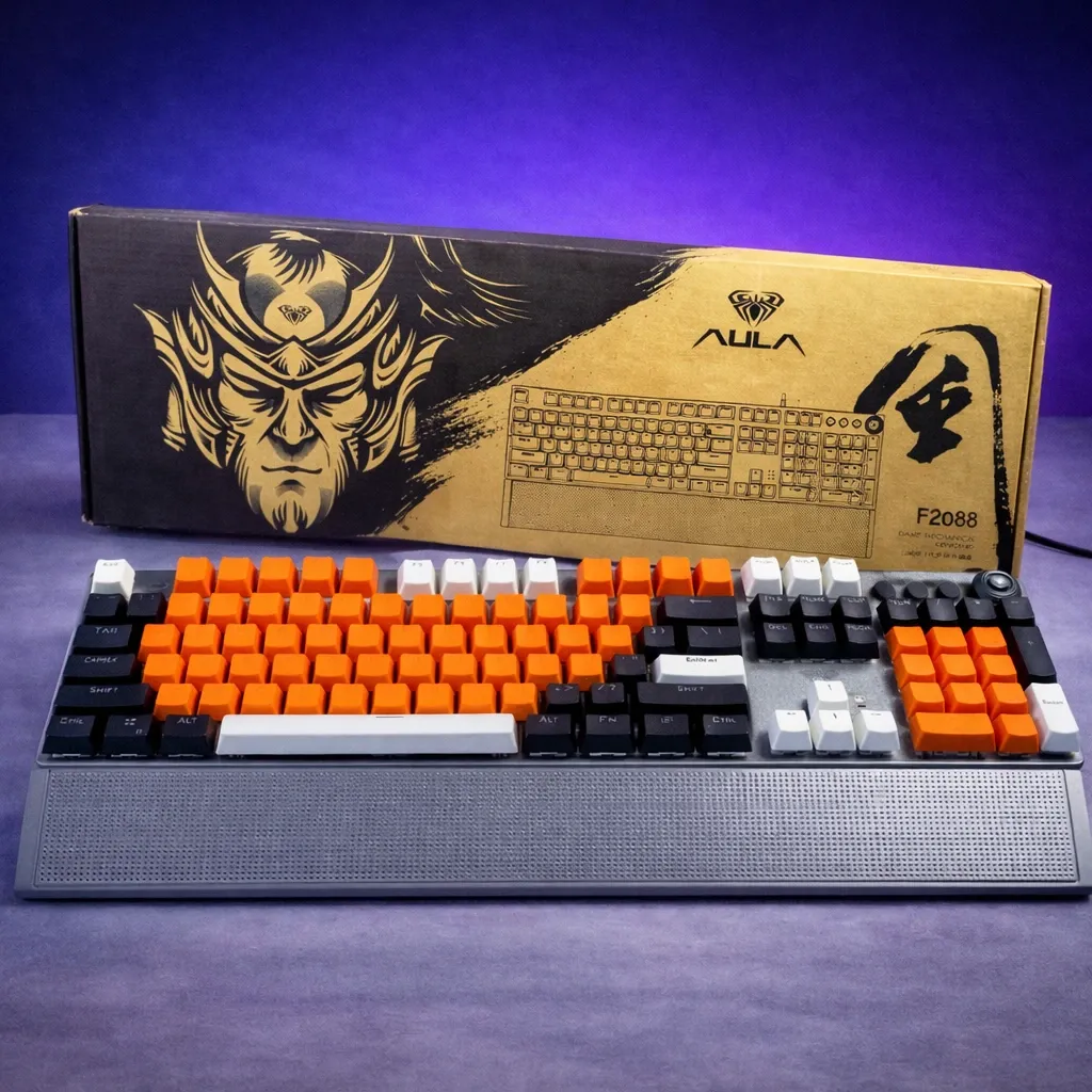 AULA F2088 Wired Mechanical Gaming Keyboard-BLUE SWITCH