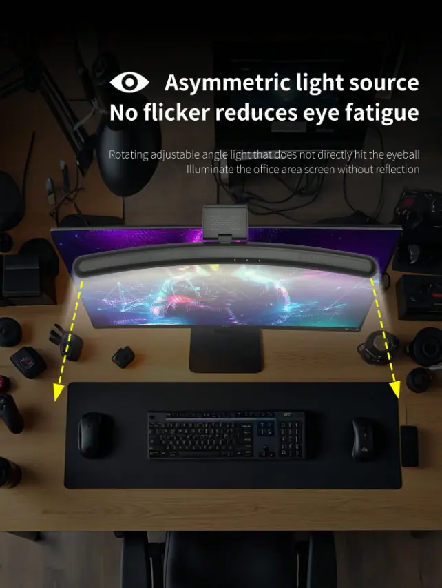 Curved Monitor Light Bar | اضاءه للشاشه منحنيه (دافئ-بارد)