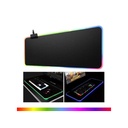 GMS-X5 RGB Gaming Mouse Pad 10 Lighting Modes Oversized Glowing Led Extended Mouse Pad Non-Slip Rubber Keyboard Mat 80cmx30cm