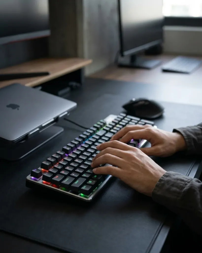 Keyboard_AOC-GK410_White_Squre_Brown Switch_USB