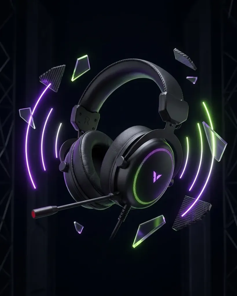 Rapoo VH300S 7.1 Gaming Wired USB Headset BLACK