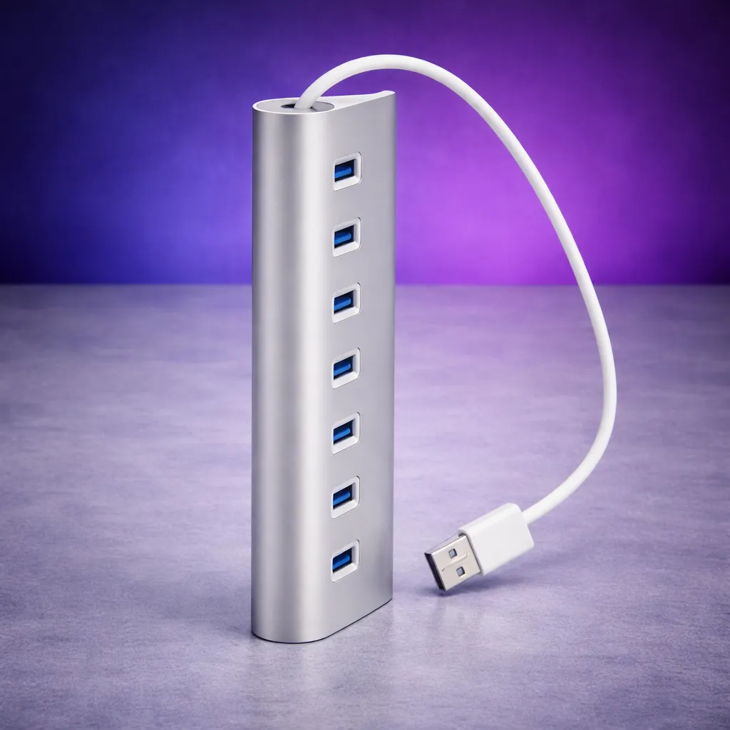 USB HUB 3.0, High Speed Data Transfer USB HUB 7 Multi USB Data Port, USB HUB Splitter (7 Port)