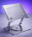 metal, 360-degree rotating and foldable stand for laptops