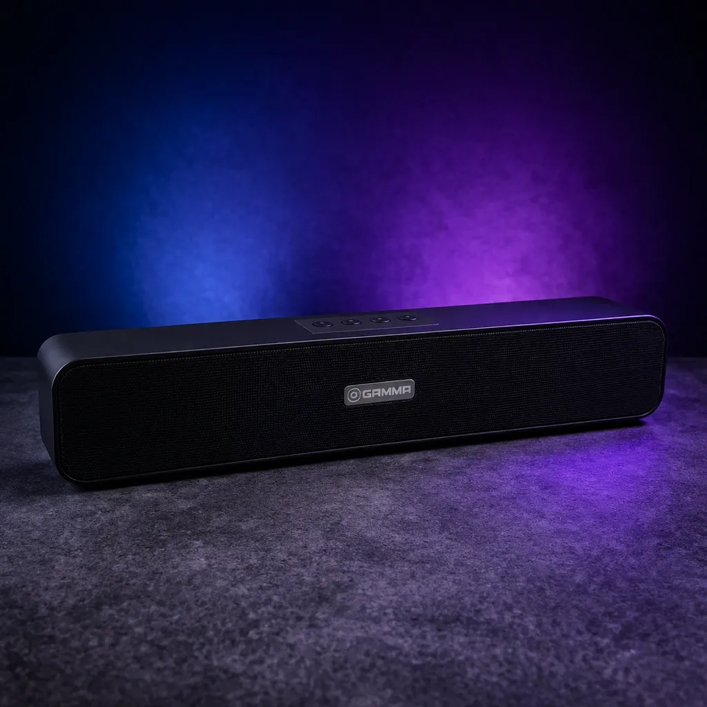 Gamma Wireless Bluetooth Speaker, USB - Black